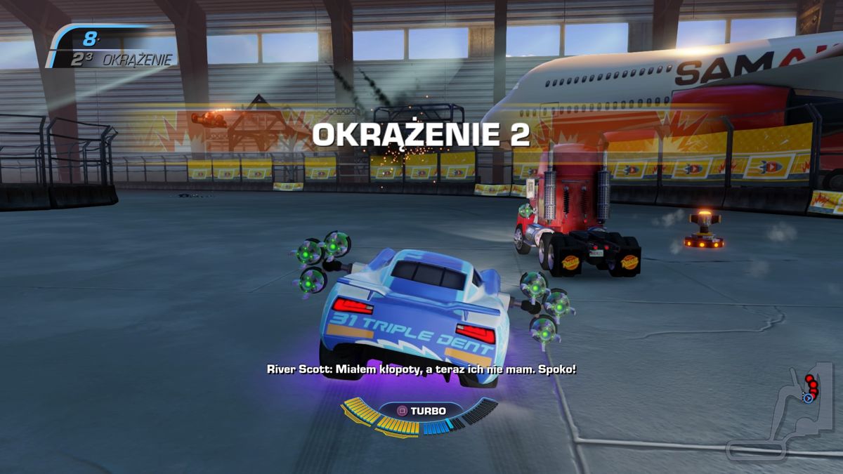 Disney•Pixar Cars 3: Driven to Win (PlayStation 4) screenshot: Aiming