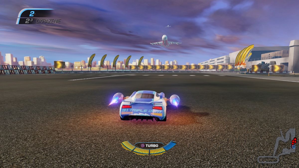 Disney•Pixar Cars 3: Driven to Win (PlayStation 4) screenshot: Aircraft boosters