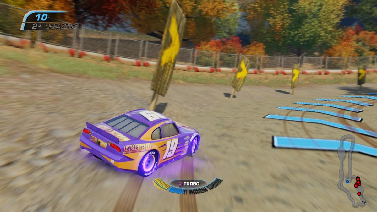 Disney•Pixar Cars 3: Driven to Win (PlayStation 4) screenshot: A sharp turn