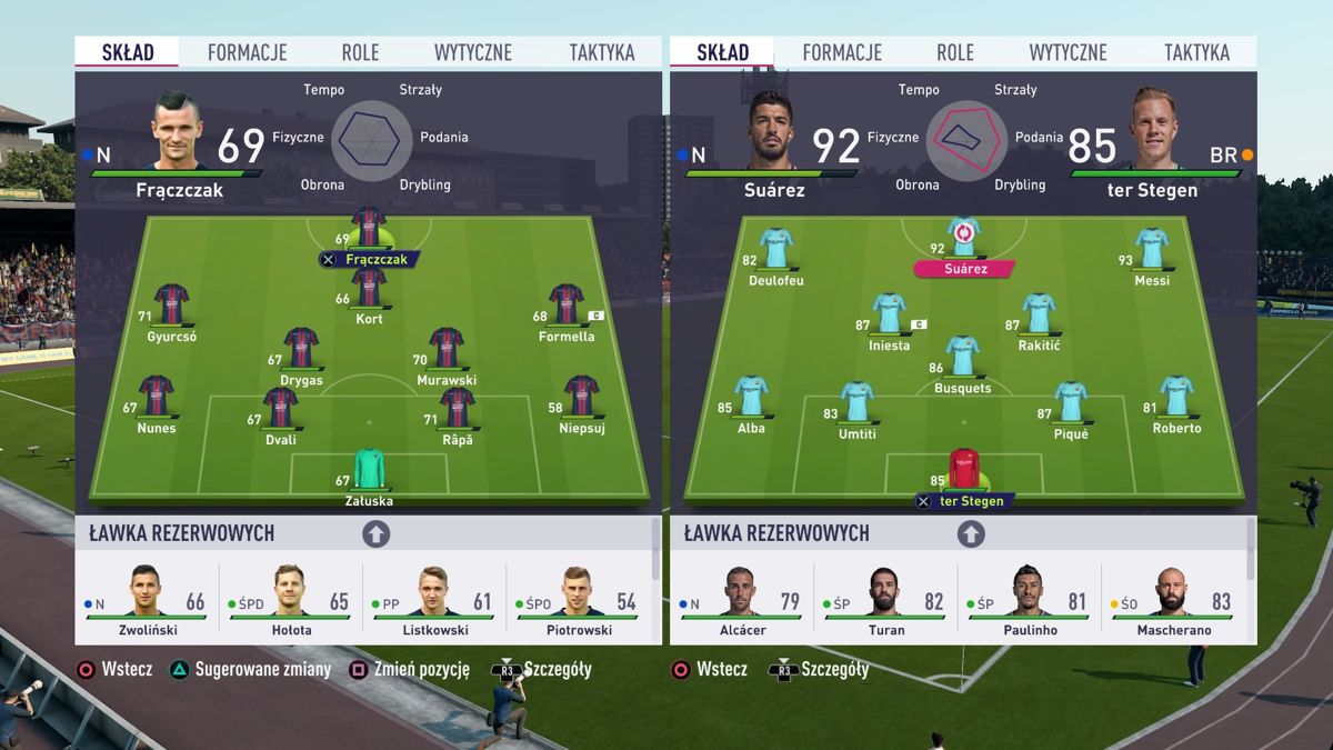 FIFA 18 (PlayStation 4) screenshot: Tactics