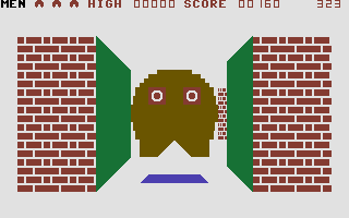 3-D Glooper (Commodore 16, Plus/4) screenshot: A Glooper.