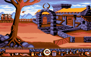 Gobliiins (DOS) screenshot: In-game