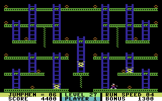 Screenshot of Jumpman (Commodore 64, 1983) - MobyGames