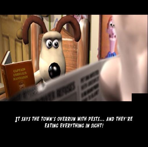 Wallace & Gromit: The Curse of the Were-Rabbit (PlayStation 2) screenshot: The game starts with an animated introduction that looks as though it was taken straight from the film