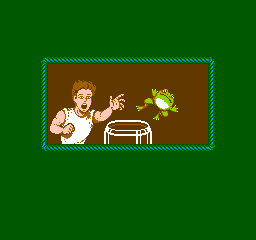 Blaster Master (NES) screenshot: Everything starts with a frog...