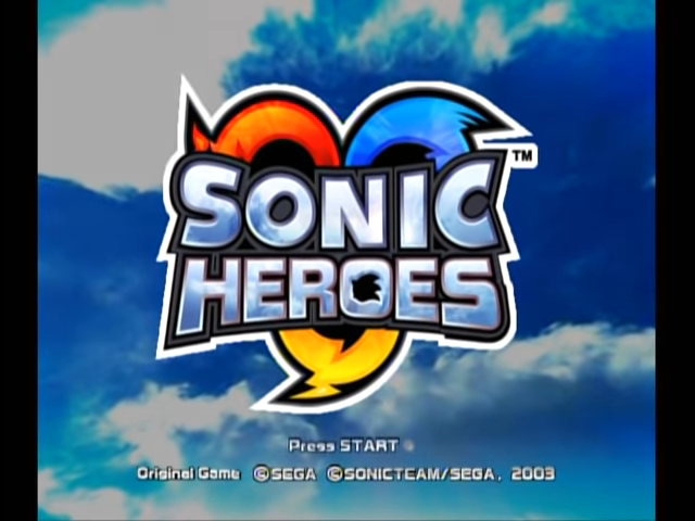 Sonic Heroes (Xbox) screenshot: Title Screen