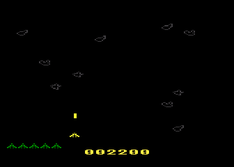 Kayos (Atari 8-bit) screenshot: Starting Play