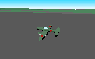 Aces of the Pacific: Expansion Disk - WWII: 1946 (DOS) screenshot: A Kikka on the runway