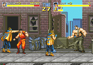 Final Fight (SEGA CD) screenshot: Two on Two
