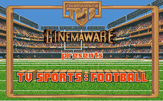 TV Sports: Football (Amiga) screenshot: Title screen
