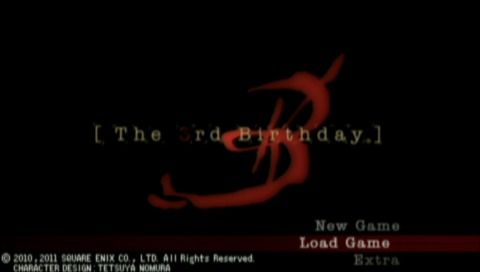 The 3rd Birthday (PSP) screenshot: Main menu.