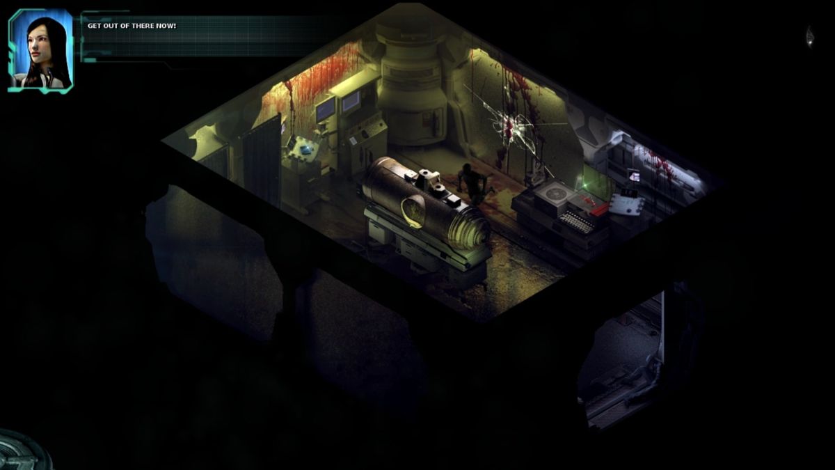 Stasis (Windows) screenshot: Something deadly is trying to break in