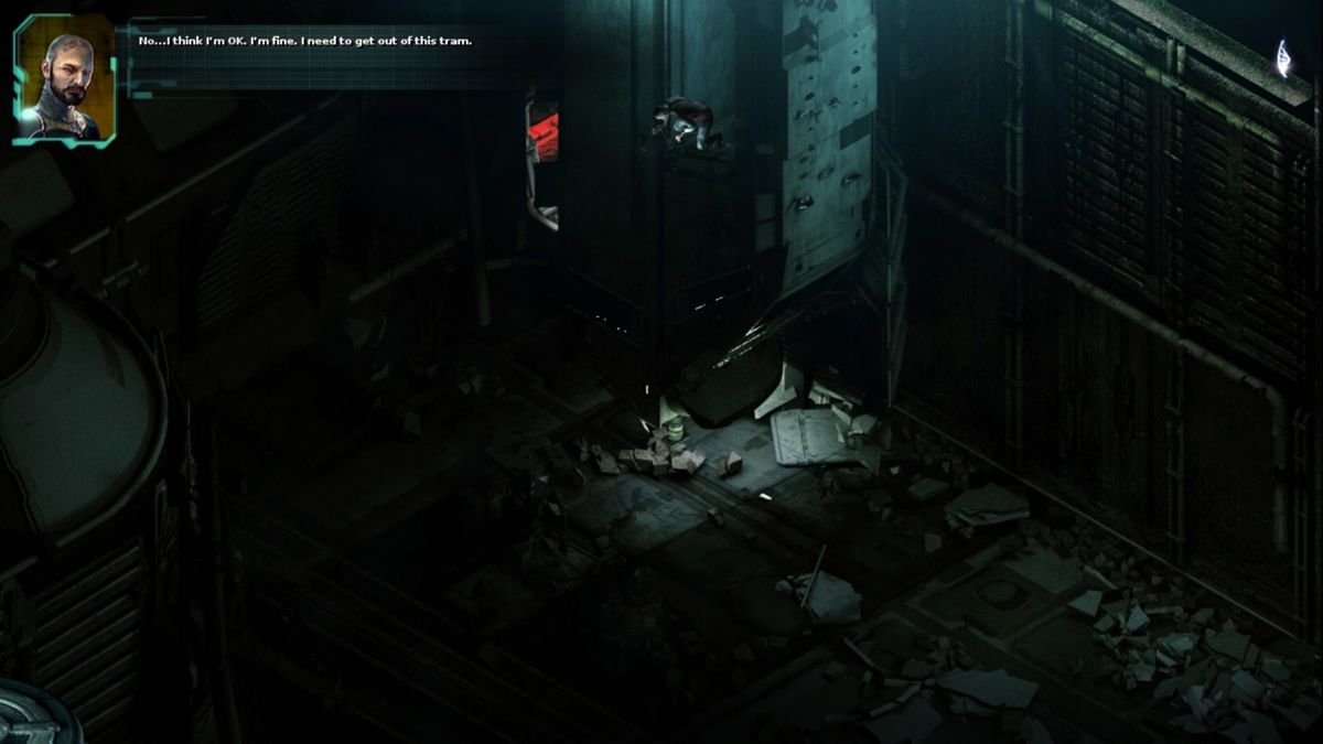 Stasis (Windows) screenshot: Derailed but alive