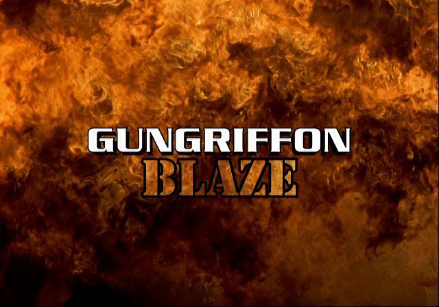 Gungriffon Blaze (PlayStation 2) screenshot: The introduction ends in a blaze of fire