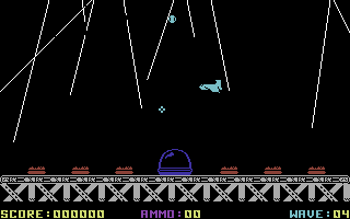 Aftermath (Commodore 64) screenshot: Under Attack.