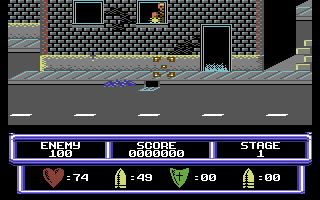 Screenshot of L.A. Drugs Bust (Commodore 64, 1990) - MobyGames