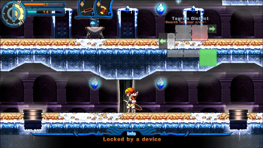 Valdis Story: Abyssal City (Windows) screenshot: Those triggers are part of time based puzzles