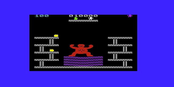 Monkey Kong (VIC-20) screenshot: Ape Defeated
