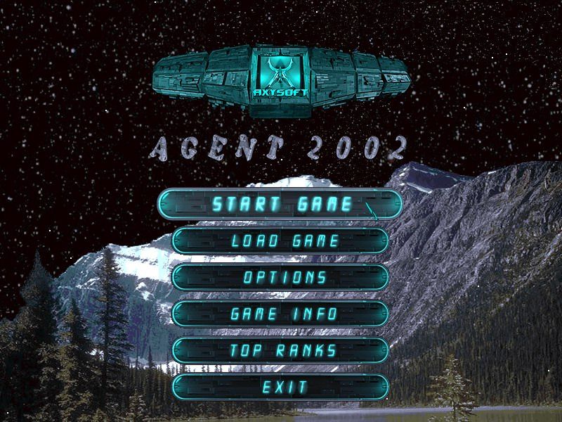Agent 2002 (Windows) screenshot: Title and Main Menu