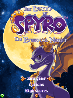 The Legend of Spyro: The Eternal Night (J2ME) screenshot: Title screen
