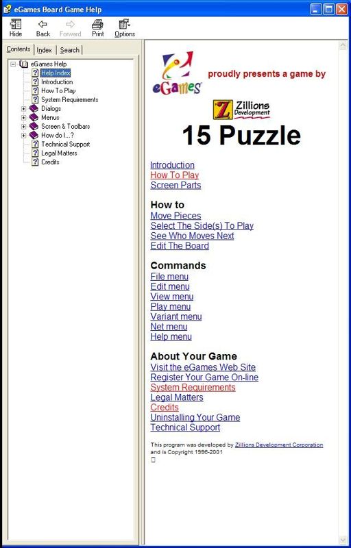 Screenshot of 8 Puzzle (Windows, 2001) MobyGames