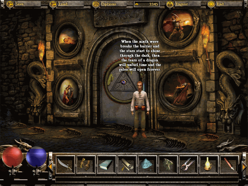 The Fifth Disciple (Windows) screenshot: Dragon's Gate Puzzle