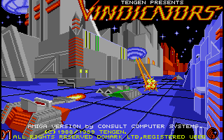 Vindicators (Amiga) screenshot: Title screen