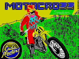 Moto X Simulator (ZX Spectrum) screenshot: Loading screen
