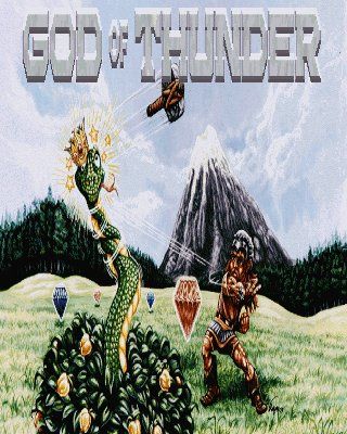 God of Thunder (DOS) screenshot: God of Thunder promo art, used within the game