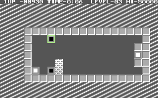 Shiftrix (Commodore 64) screenshot: Level Three.