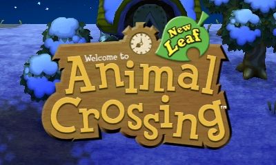 Animal Crossing: New Leaf (Nintendo 3DS) screenshot: Title screen