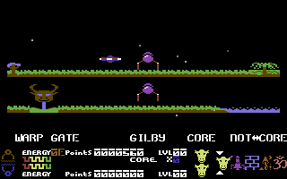 Iridis Alpha (Commodore 64) screenshot: Lander Mode.