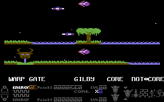 Iridis Alpha (Commodore 64) screenshot: Shoot the Zzyaxian.