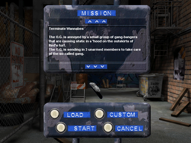 Beatdown (Windows) screenshot: First Mission.