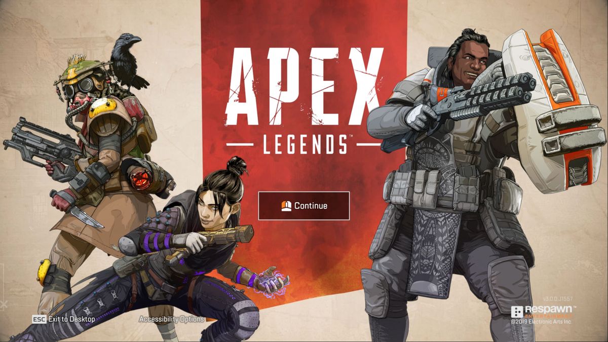 Apex Legends (Windows) screenshot: Title screen