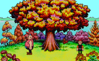 Kajko i Kokosz (DOS) screenshot: Lady Nature.