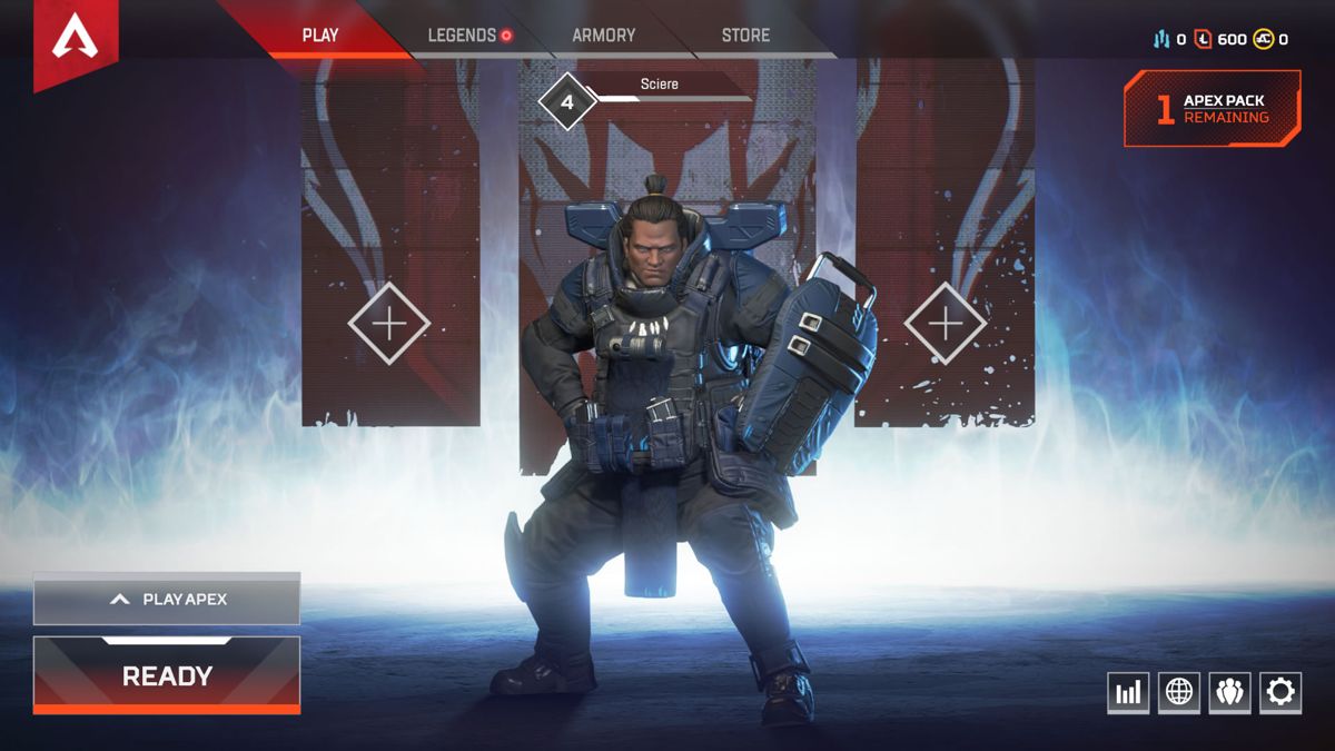 Screenshots of the two games. Upper panel shows Apex Legends