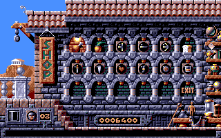 Gods (DOS) screenshot: Shop (VGA)