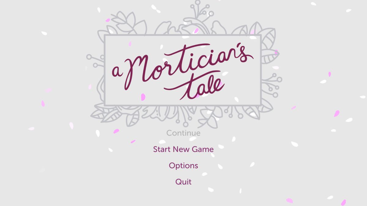 A Mortician's Tale (Windows) screenshot: Main menu