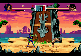 Shaq Fu (Genesis) screenshot: Fighting at the North Gate