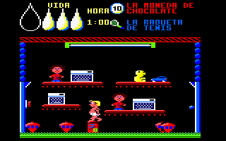 Herbert's Dummy Run (Amstrad CPC) screenshot: Start of your quest.