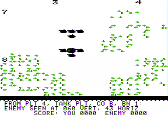 Battalion Commander (Apple II) screenshot: My Units