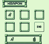 Bionic Commando (Game Boy) screenshot: Select your weapon