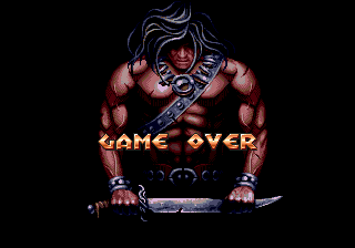 Gods (Genesis) screenshot: Game over