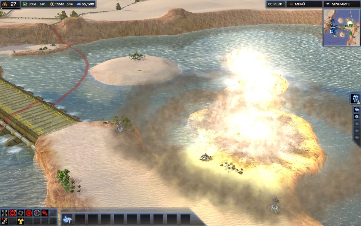Supreme Commander 2 (Windows) screenshot: Remember the advertising for the first game? Well: the atombomb is back again!