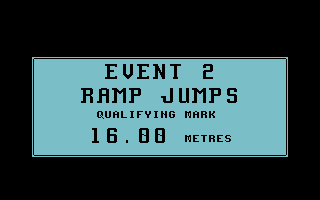 BMX Freestyle (Commodore 64) screenshot: Ramp Jumps.