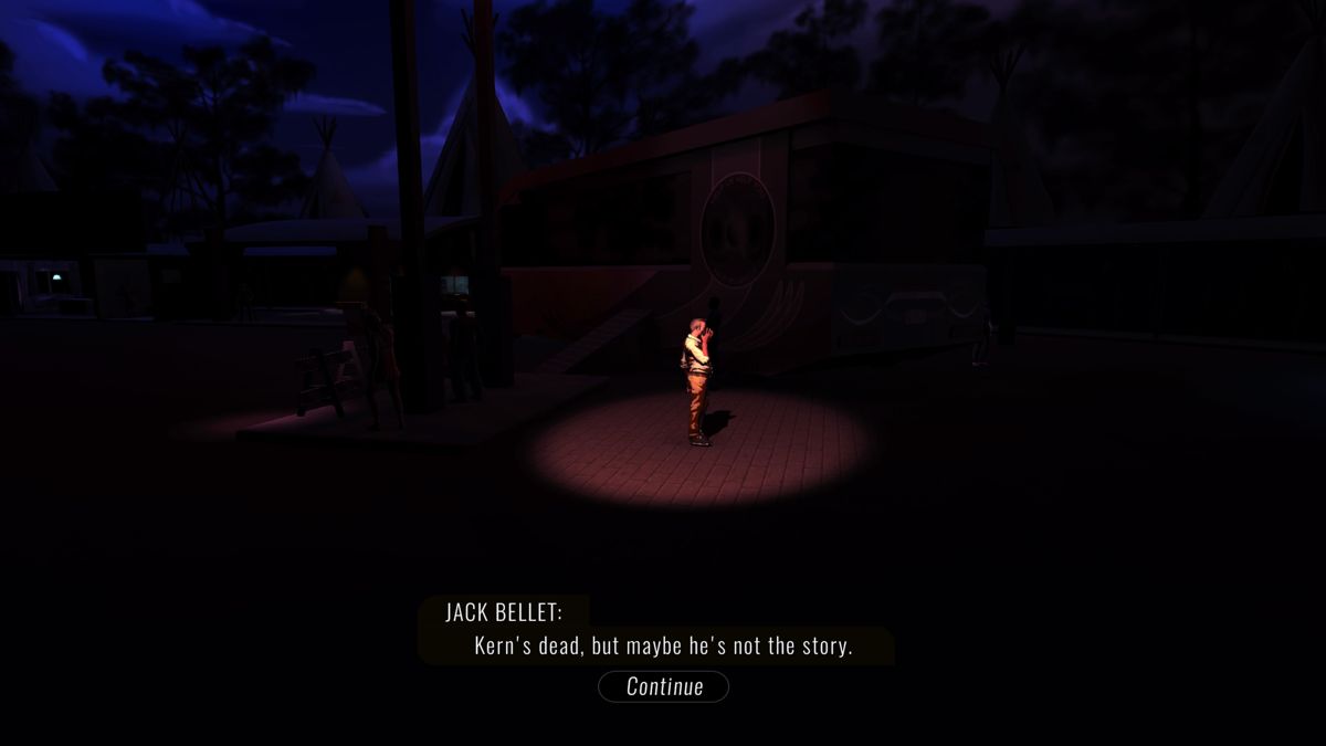 Knee Deep (PlayStation 4) screenshot: Jack may be onto something