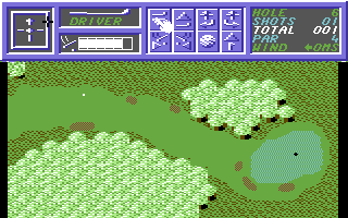 Golf Master (Commodore 64) screenshot: Good Shot.