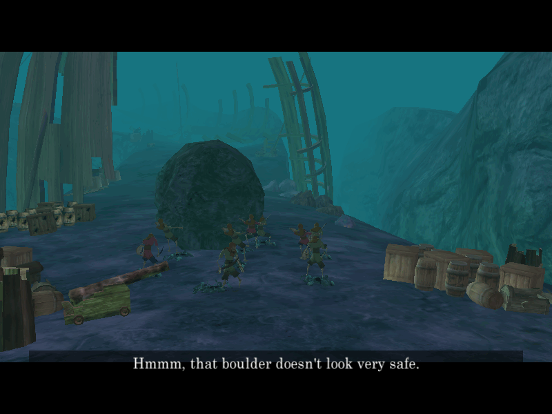 Sinbad: Legend of the Seven Seas (Windows) screenshot: I'm sure it doesn't feel safe too.