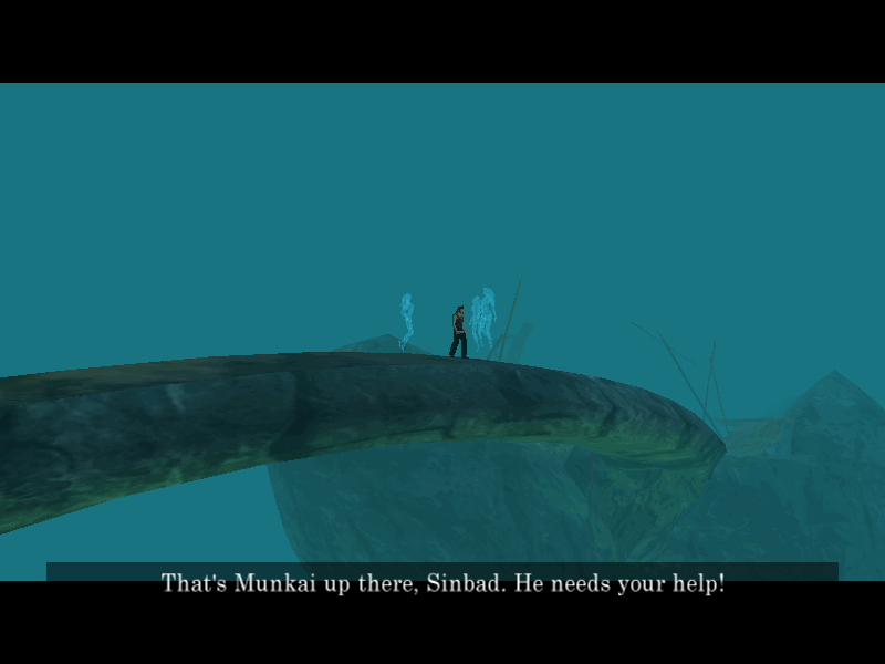 Sinbad: Legend of the Seven Seas (Windows) screenshot: Just one question: how did he even get up there?